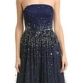 thumbnail image 4 of Aidan Mattox womens  Beaded Strapless Gown, 6, Blue, 4 of 5