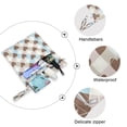 thumbnail image 4 of 2 Pack Wet Dry Bags,Neutral Brown Blue Heart Print Waterproof Reusable Dual Zipper Bags for Swimwear, Gym Clothes, Toiletries, Baby Diapers, 4 of 8