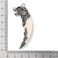 thumbnail image 3 of 50pc Alloy Resin Big Pendants Tooth White 63x23x10.5mm Hole: 3mm, 3 of 3