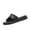 Black, variant on Women's Bunion Correction Slide Sandals, Orthopedic Toe Ring Flat Slides, Fashion Breathable Casual Walking Shoes for Summer Daily Outdoor Black