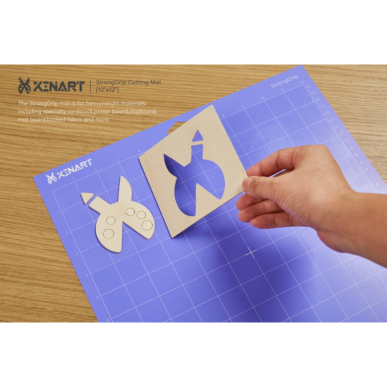 Xinart Cutting Mats for Cricut Maker 3/Explore 3/Maker/Air 2,12x12 inch Standard+Light+Strong Grip 3pcs Variety Adhesive Replacement Cut Mats for