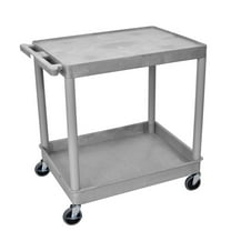 Tc21-G - Large Flat Top And Tub Bottom Shelf Utility Cart