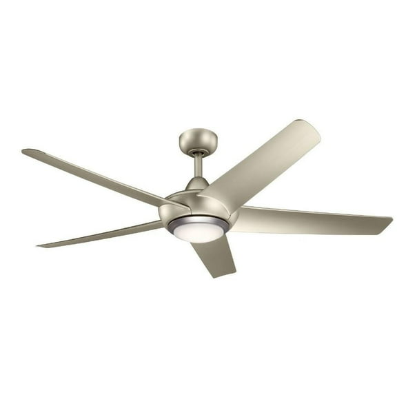 Ceiling Fan with Light Kit with Transitional Inspirations 13.5 inches Tall By 52 inches Wide-Brushed Nickel Finish Bailey Street Home 147-Bel-4402460