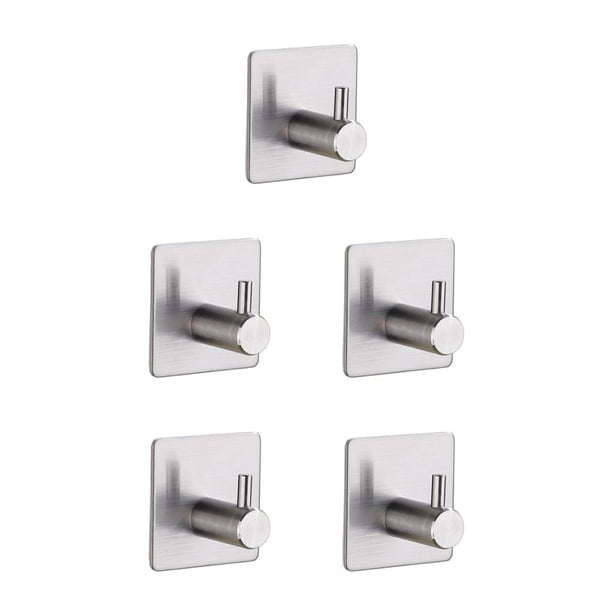 Wosthever Gancho de almacenamiento autoadhesivo para de ducha, perchero para baño, soporte para ropa de carga pesada, organizador con No.01 5piezas