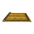 thumbnail image 2 of Ahgly Company Indoor Round Abstract Yellow Contemporary Area Rugs, 5' Round, 2 of 4