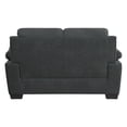 thumbnail image 3 of OakvillePark Milford Fabric Upholstered Living Room Loveseat, Dark Gray, 3 of 5