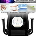 thumbnail image 3 of YRLLENSDAN Gaming Chair Racing Office Chair Ergonomic Desk Chair Massage PU Leather Recliner PC Computer Chair with Lumbar Support Headrest Armrest Footrest Rolling Swivel Task Chair, Black, 3 of 7
