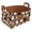 Multicolor 3, variant on Owls Pattern Storage Basket Collapsible Storage Bin, PU Foldable Basket Convenient Box Storage Organizer with Handles for Shelves Office Bedroom Closet Nursery Toys Laundry