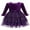 Purple, variant on Hotiary 2-9Y Toddler Girls Casual Velvet Twirl Tutu Dresses Princess Girl Winter Fall Sequins Party Dress For Everyday, Halloween, Christmas, School, Party