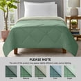 thumbnail image 6 of Mainstays Twin/Twin XL All-Season Reversible Microfiber Comforter, Sage Green and Soft Sea Green, 6 of 11