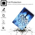 thumbnail image 3 of Allytech Stand Case for Kindle Fire HD 8.0" 2018 8th Gen Old Model, Fire HD 8 7th/6th Gen 2017/2016 Cover with Pen Holder, Folio PU Leather Auto Wake Sleep Wallet Tablet Case, Butterfly Tree, 3 of 9
