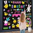thumbnail image 4 of Easter Gel Window Clings Stickers 6 Sheets For Glass Decor With Bunny Eggs Basket Gnome Designs, 4 of 7