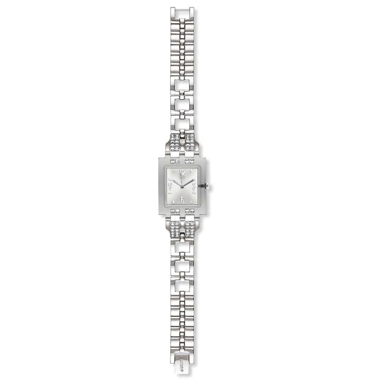 Swatch Crystal Bracelet Watch Swatch INSPIRANCE (25mm) Silver Dial / Crystal-Set Stainless  main image 2