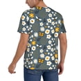 thumbnail image 5 of Haiem Hip Hop Hipster Baseball Jersey Button Down Shirts Sports Uniforms Men Women Jersey(Flowers and Bee,X-Large), 5 of 9
