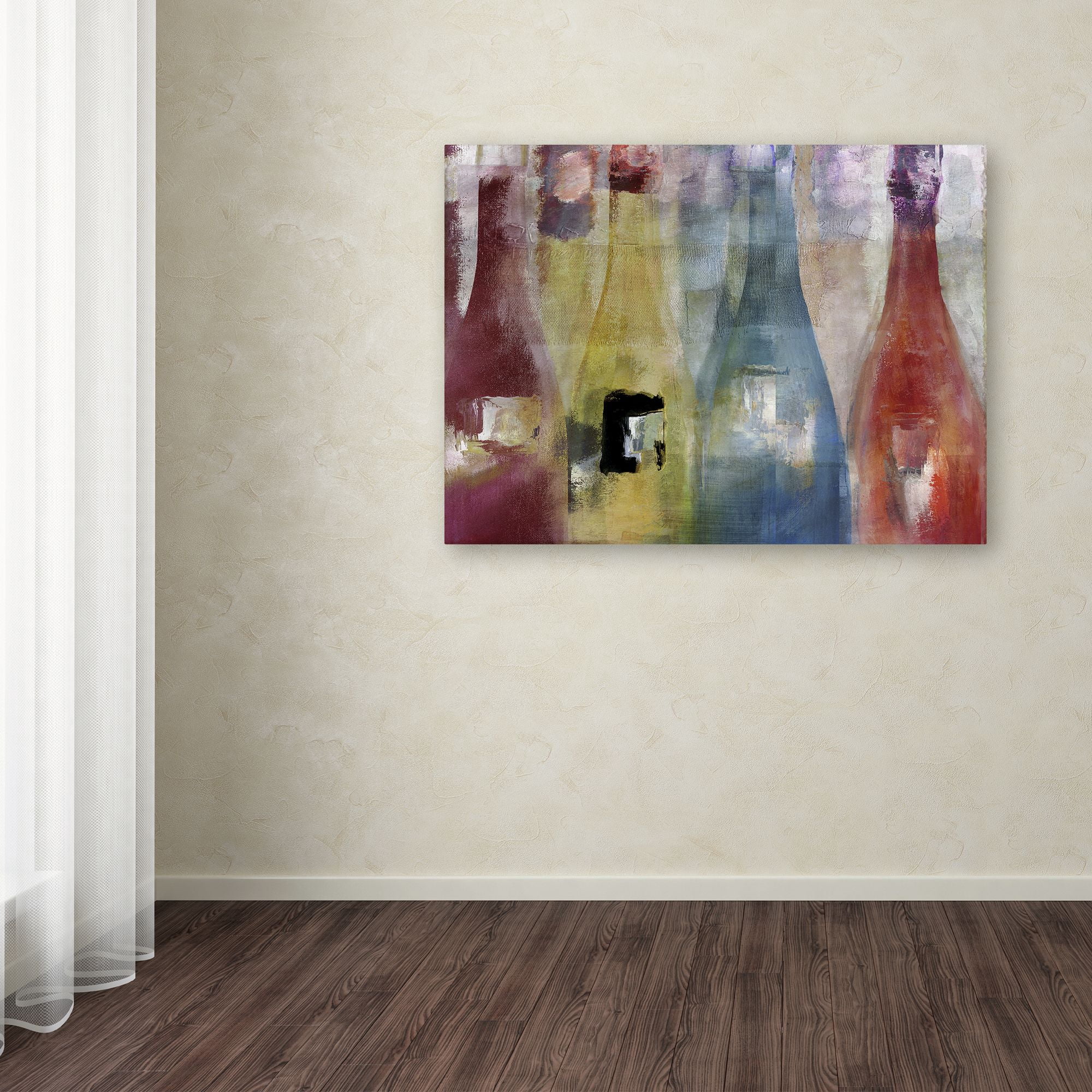 Trademark Fine Art "Bouteilles II" Canvas Art by Color Bakery