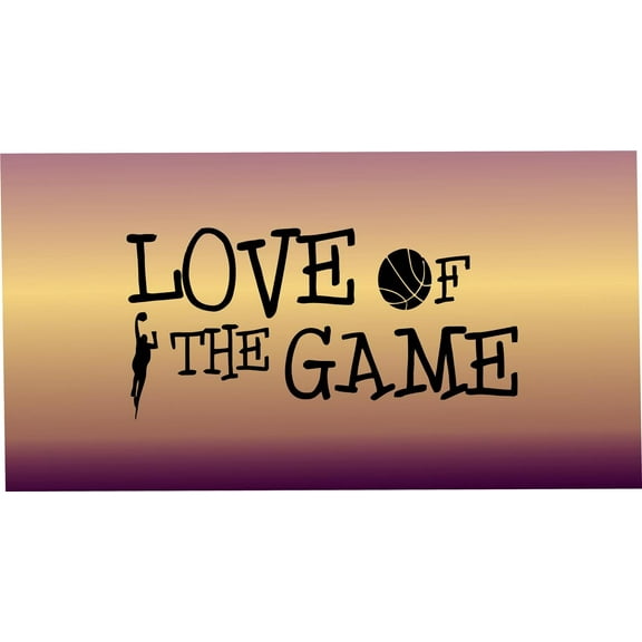 Love Of The Game Picture Art Boys Bed Room Home Decor Sticker Vinyl Wall Decal 14 X 34 Inches