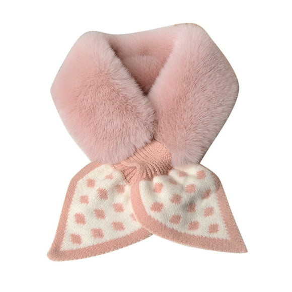 Outfmvch Scarf Scarf For Women Women Plush Scarf Scarf Warm Wool Imitation Scarf Artificial Wool Scarf Scarf For Men Pink One Size