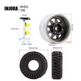 thumbnail image 4 of Juego de neumáticos 1.0 Beadlock Rim para coche RC Crawler 1/18 1/24, 4 of 6