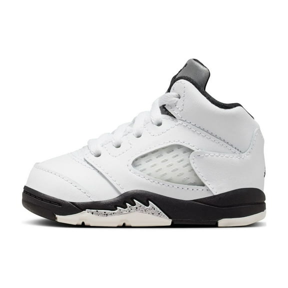 Toddler's Jordan 5 Retro White/Black-Sail (440890 110) - 5