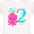 thumbnail image 4 of Inktastic I'm Two- cute octopus birthday Boys or Girls Long Sleeve Baby Bodysuit, 4 of 5