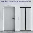 thumbnail image 6 of Magnetic Screen Door - Fit for Door Size:37 x 81 Inch, Screen Itself Size:39"x 82", Hands Free Mesh Partition, Auto-off Curtain Keeps Bugs Out, Air Fresh, Pet and Kid Friendly, 6 of 9