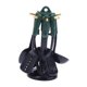 thumbnail image 2 of Juego de 7 utensilios de cocina para casa de muñecas con organizador, réplicas realistas. Verde negro, 2 of 9