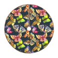 thumbnail image 1 of Fotbe Butterfly Wild Insect Pattern Christmas Tree Skirt, Tree Skirts Plush Christmas Decorations, Christmas Tree Skirts Xmas Decorations Holiday Party Decor-48", 1 of 6