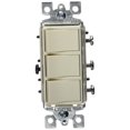 thumbnail image 1 of Interruptor combinado Leviton Decora Triple Rocker Light Almond, 1 of 1