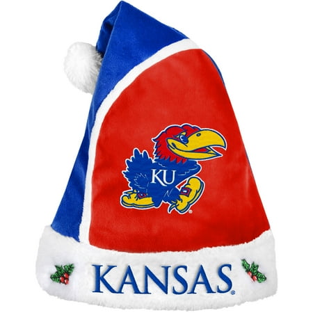 Forever Collectibles NCAA 2015 Santa Hat, University of Kansas Jayhawks