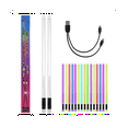 thumbnail image 2 of LEEYNEER LED Light Emitting Drumsticks 15 Colour Gradient USB Rechargeable+Switch Electronic Drumsticks for Stage Performance, 2 of 5