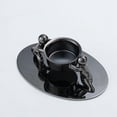 thumbnail image 2 of de porta de empuje para personas, candelabros de lámpara de té de metal decorativos, centro de de decoración de Negro, 2 of 8