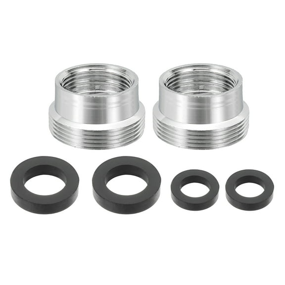 2Pcs Faucet Aerator Adapter, M16 Female to M22 Male with Washer, 12mm Length