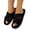 Black, variant on Iyufng Womens Criss Cross Strap Textile Slippers Soft Comfortable Open Toe Flat Warm Cozy Casual Indoor House Slide Sandals