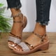 thumbnail image 1 of Sandalias de cuña con punta abierta y hebilla de verano Sandalias de plataforma para mujer Wmkox8yii  ytu9571, 1 of 9