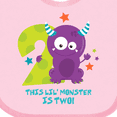 thumbnail image 4 of Inktastic Monster 2nd Birthday Boys or Girls Baby Bib, 4 of 4