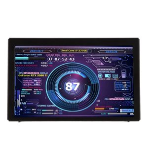 5 1 cm IPS USB Mini Écran pour PC ARGB Écran secondaire de boîtier informatique, PC CPU HDD Moniteur de données PC Affichage de la température pour AIDA64 PC CPU , Pour le vent