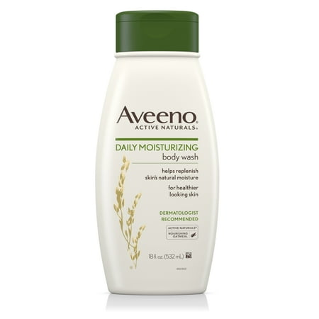 (3 pack) Aveeno Daily Moisturizing Body Wash with Soothing Oat, 18 fl.