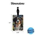 thumbnail image 3 of I Love My Greater Swiss Mountain Dog Heart Faux Leather Travel Luggage Tag, 3 of 7