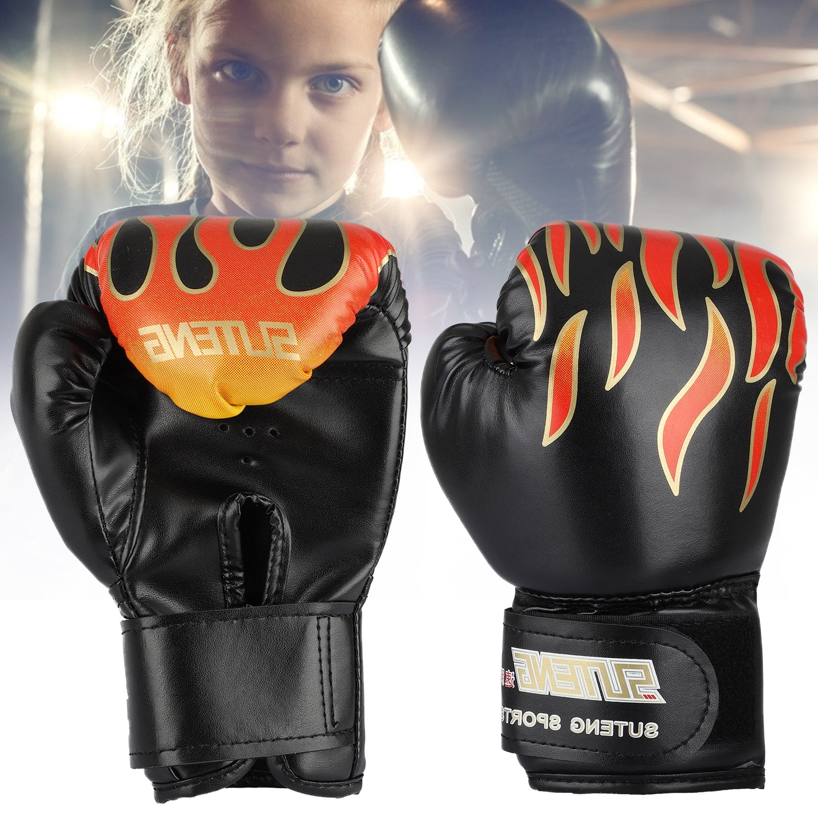 Junior/Kids Boxing Gloves & Focus Pads Set Punching Bag Sparing MMA Training Set 