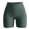 thumbnail image 3 of Yoga Shorts for Women With Pockets High Waisted Suitable Cycling Sportswear And Sports Running Workout Shorts, 3 of 4