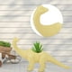 thumbnail image 3 of YUMILI Maceta, Personalidad Dinosaurio Animal Maceta Maceta, Cactus Planta suculenta Maceta Decoración de jardín(Amarillo), 3 of 5