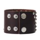 thumbnail image 2 of Brazalete ancho de cuero PU Sunnimix café punk, 2 of 5