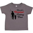 thumbnail image 3 of Inktastic World's Greatest Fishing Duo Boys or Girls Toddler T-Shirt, 3 of 5