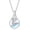 06-Jun.-Rose, variant on Moonstone Birth Flower Necklaces 925 Sterling Silver Teardrop Necklace for Women Mother Jewelry Gifts for Birthday Christmas