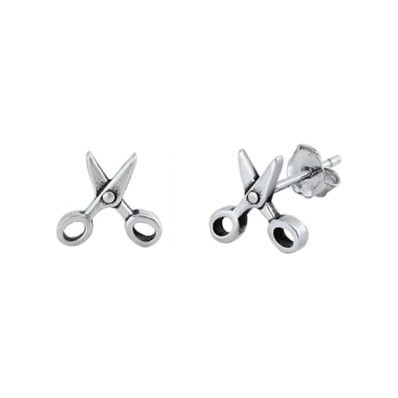 Petite Scissors Earrings, Sterling Silver 925, Jewelry With Box