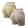 thumbnail image 1 of Plebaso Lot de 2 Shorts de Cyclisme Respirants pour Femmes, Shorts de Yoga Taille Haute pour Course, 1 of 6