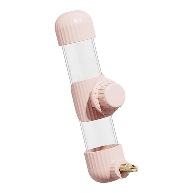 Alimentador de agua para pájaros y mascotas, dispensador de agua automático, jaula exterior, alimentador de bebida para loros, fácil de limpiar, para Rosa 220ml