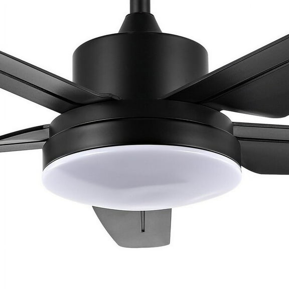 SAFAVIEH Ceiling Light Fan Melesa Led Lt 52" Ceiling Fan Black