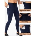 thumbnail image 3 of Mallas deportivas para hombre con bolsillos, cintura elástica, cordón, mallas cónicas para correr MABOTO Negro/S, 3 of 7