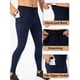 thumbnail image 3 of Mallas deportivas para hombre con bolsillos, cintura elástica, cordón, mallas cónicas para correr Irfora Verde oscuro/2XL, 3 of 7